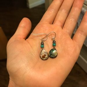 Hand made mother of pearl earrings